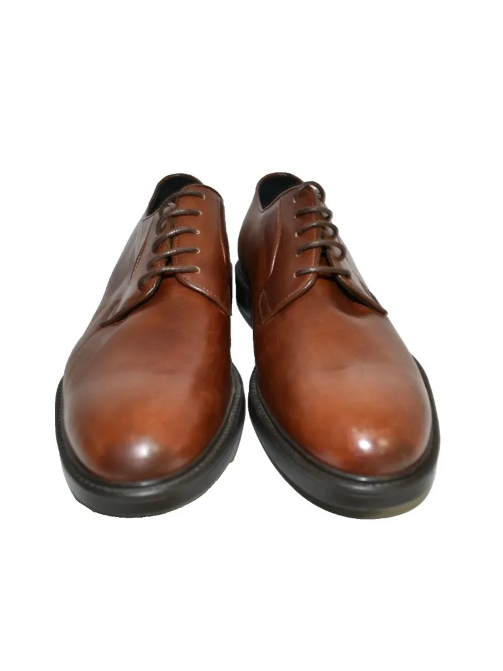 New! To Boot New York Plain Toe Derby Cognac Brown Size 10.5 DD38